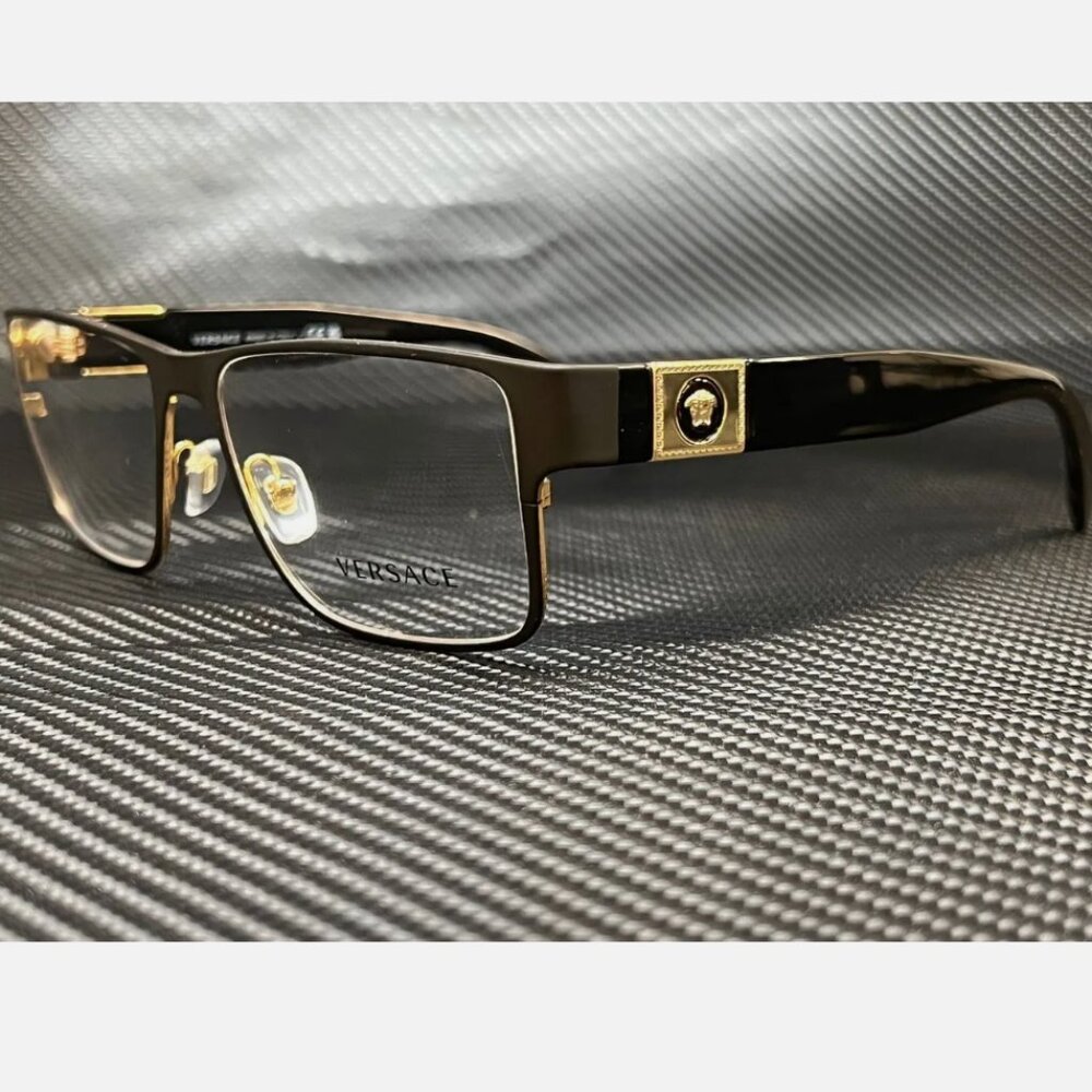 Versace Matte Black 55mm Men's Eyeglasses